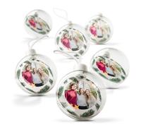 Personalised Christmas Baubles - Personalised Plastic Christmas Baubles with the Photo of Your Choice, Double-Sided Print, Full Colour Print, Durable Decorations