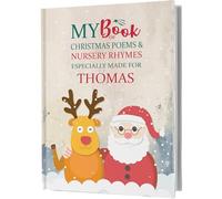 Personalised Christmas Book - A Magical Collection of Christmas Rhymes, Carols & Poems Featuring Your Child’s Name. Keepsake Gift for Boys & Girls, Ages 0-8