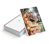Personalised Christmas Cards With Photo Text,Custom Christmas Cards Multipack15-60Pc For Family,Friend,Companion,Religious,Make Your Own Xmas Cards (A)