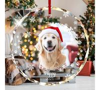 Personalised Christmas Decorations With Dog Photo - Custom Xmas Baubles For Tree Decorations,Puppy Cat Pet Lover Keepsake Gifts (pet style)