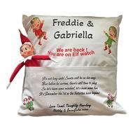 Personalised Christmas Elf Cushion great idea for the build up to Christmas