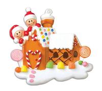 Personalised Christmas Gingerbread House 2 Faces