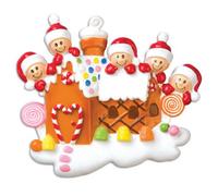Personalised Christmas Gingerbread House 5 Faces