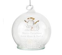 Personalised Christmas Message LED Angel Bauble