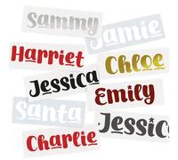 Personalised Christmas Name Sticker - Font 6: Bubbly Festive Custom Name Label for Gifts, Boxes & Decorations | Magical Christmas Font