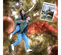 Personalised Christmas Ornament 2024 - Custom Photo Frame for Tree Decoration - Family, Dog, Pet Xmas Gifts - Customisable Picture Ornaments
