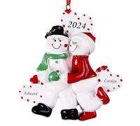 Personalised Christmas Ornaments for Couples - Couples Ornament 2024 - Our First Christmas Together, Christmas Together Ornaments, Custom New Couple Gifts - Free Customization