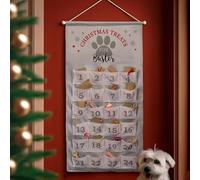 Personalised Christmas Pet Advent Calendar In Silver Grey, Christmas Advent Calendar, Dog, Cat, Countdown to Xmas