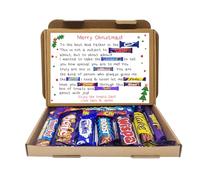 Personalised Christmas Poem Chocolate Treats Box Gift Hamper for Him/Her | Sweet Treat for a Loved One - God Father