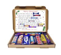 Personalised Christmas Poem Chocolate Treats Box Gift Hamper for Him/Her | Sweet Treat for a Loved One - Uncle