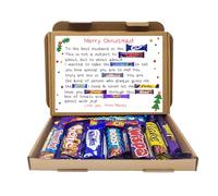 Personalised Christmas Poem Chocolate Treats Box Gift Hamper for Him/Her | Sweet Treat for a Loved One - Husband