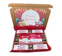 Personalised Christmas Reindeer chocolate gift box