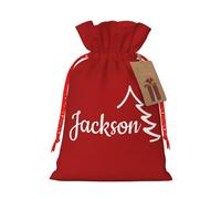 Personalised Christmas Santa Sack with Name Custom Xmas Gift Pouch Customized Drawstring Gift Bags for Christmas Birthday Party Holiday Presents