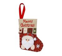 Personalised Christmas Stockings, Large Decor Hanging Ornament Fireplace,Knitted Christmas Xmas Hanging Stockings- Santa, Snowman, Reindeer or Teddy, Xmas Tree Holiday Party Decoration 1 Pack
