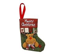 Personalised Christmas Stockings, Large Decor Hanging Ornament Fireplace,Knitted Christmas Xmas Hanging Stockings- Santa, Snowman, Reindeer or Teddy, Xmas Tree Holiday Party Decoration 1 Pack