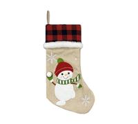 Personalised Christmas Stockings - Santa Snowman Reindeer Penguin Bear, Vintage Christmas Stocking, Xmass Stockings | Tree Ornaments for Holiday Party & Home Decor