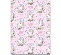 Personalised Christmas Wrapping Paper by Paper Themes Stylish Personalised Xmas Gift Wrap to Make Christmas Special - Unicorn