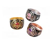 Personalised Class Ring with Customized Logo Symbol for Men Women Custom Text Birthstone Signet University Graduation Ring for Her 2026 Gold Junior High School College Senior Rings Championship Ring