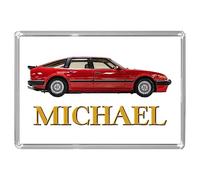 Personalised Classic Car JUMBO FRIDGE MAGNET for ROVER SD1 VITESSE Enthusiasts (Overall Size 9.7cm by 6.7cm)