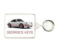 Personalised Classic Car Keyring for PORSCHE 911 CARRERA RS Enthusiasts