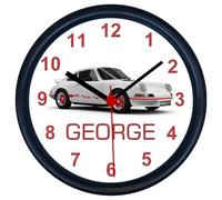 Personalised Classic Car Wall Clock for PORSCHE 911 CARRERA RS Enthusiasts