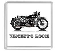Personalised Classic Motorcycle Door Plaque/Door Sign for VINCENT BLACK SHADOW Enthusiasts