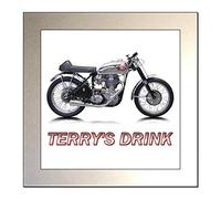 Personalised Classic Motorcycle Glass Drinks Coaster for BSA GOLDSTAR Enthusiasts