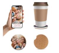 Personalised Coaster, Photo Coasters, Custom Photo Coaster Using Your Own Photos, Circular Opening Blank Sublimation Coasters for Thermal Sublimation DIY Crafts, Car Coasters