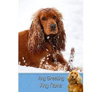 Personalised Cocker Spaniel Dog Greeting Card (Birthday, Mothers Day, Fathers Day, Christmas, Blank) - Custom Card for Him Her Male Female Family Kids
