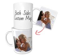 Personalised Coffee Mug Custom Double-sided Mugs Drinkingcup Customised Coffee Cup with Photo Picture Text Name 11 Oz For Mom Dad Husband Wife Men Women Friends Birthday Valentine's Day Gift