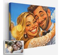 Personalised Colour Caricature from Your Photo - Birthday Gift