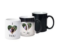 Personalised Colour Changing Mug I Love You Mug Personalised with Your own Choice of Picture - Gift for Valentines Day Personalised Mug with Your Image