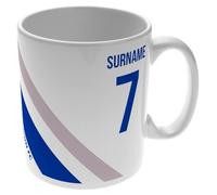 Personalised Colour Stripe 11oz Mug for Brighton Fans, Great for Seagulls Football Supporters