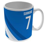 Personalised Colour Stripe 11oz Mug for Huddersfield Town Fans, Great for Terriers Football Supporters