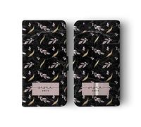 Personalised Compatible with iPhone 6 & 6s Tirita Leather Flip Wallet Case PRINTED GLITTER, NOT REAL GLITTER Marble Gold Pink Charcoal Floral Flowers Custom Initials Name Bling