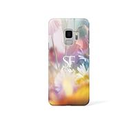Personalised Compatible with Samsung Galaxy S7 Edge Tirita Hard Case Cover Floral Flowers Daisy Vintage Retro Spring Custom Initials Name Monogram Design Designer Pattern Snap-On Protective
