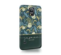 Personalised Compatible with Samsung Galaxy S7 Edge Tirita Hard Case Cover Floral Tulips Garden Roses Shabby Chic Custom Initials Name