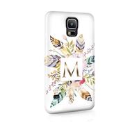 Personalised Compatible with Samsung Galaxy S7 Edge Tirita Hard Case Cover PRINTED GLITTER, NOT REAL GLITTER Magical Unicorns Heart Pastel Colours Pink Stars Custom Initials Name Bling