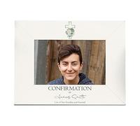 Personalised Confirmation Photo Frame Gift With Green Cross