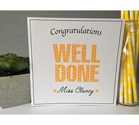 Personalised Congratulations Well Done Card Exams New Job Promotion