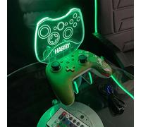 Personalised Controller and Headset Gaming Station - Neon Green