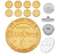 Personalised Cookie Stamp for Baking Cookies Christmas Custom Cookie Cutter Stamps with Family Name Wedding Birthday Baby Shower