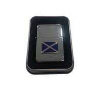 Personalised Country Flags of The World Windproof Petrol Lighter & Gift Tin - Enter Your Own Custom Text (Scotland)