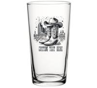 Personalised Country Music Pint Glass, Dishwasher Safe, Custom Text Gift | Dishwasher Safe, Custom Text
