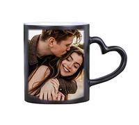 Personalised Couple Mugs with Photo Heat Changing Mugs Magic Mug Coffee Tea Cup - Custom Printed Photo DIY Birthday Gift
