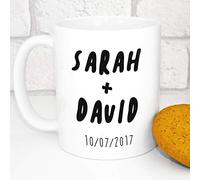 Personalised Couples Mug - Add Your Names and A Special Date - Perfect Anniversary Date