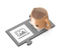 Personalised Couples Puzzle Coaster Set | Custom Photo MDF Coasters with Cork Backing | 2-Piece Pair Coaster Set by TheDogTagCo