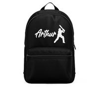 Personalised Cricket Mini Backpack Boys Nursery School Childrens Bag, One Size, Black