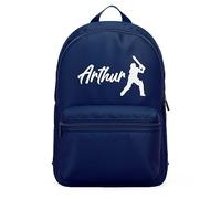 Personalised Cricket Mini Backpack Boys Nursery School Childrens Bag, One Size, Navy