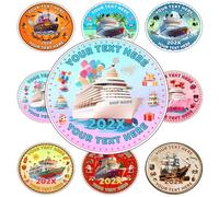 Personalised Cruise Door Magnets Custom Cruise Cabin Door Decor with Name Year,Customised Reusable Vacation Magnets Vinyl Cruise Door Sign-Birthday